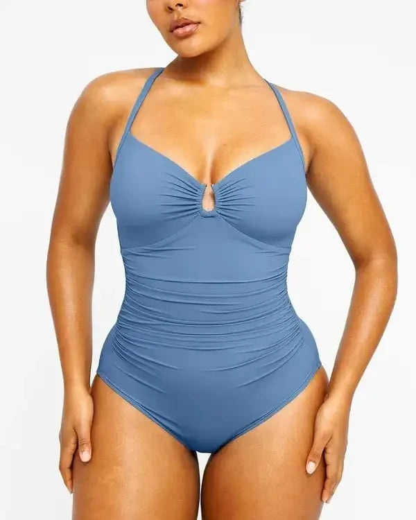 Shiny U-Ring Swimsuit