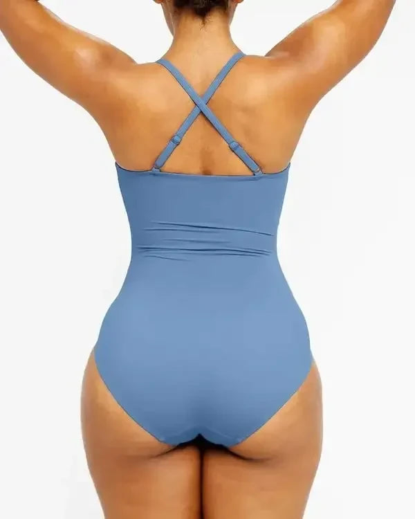 Shiny U-Ring Swimsuit