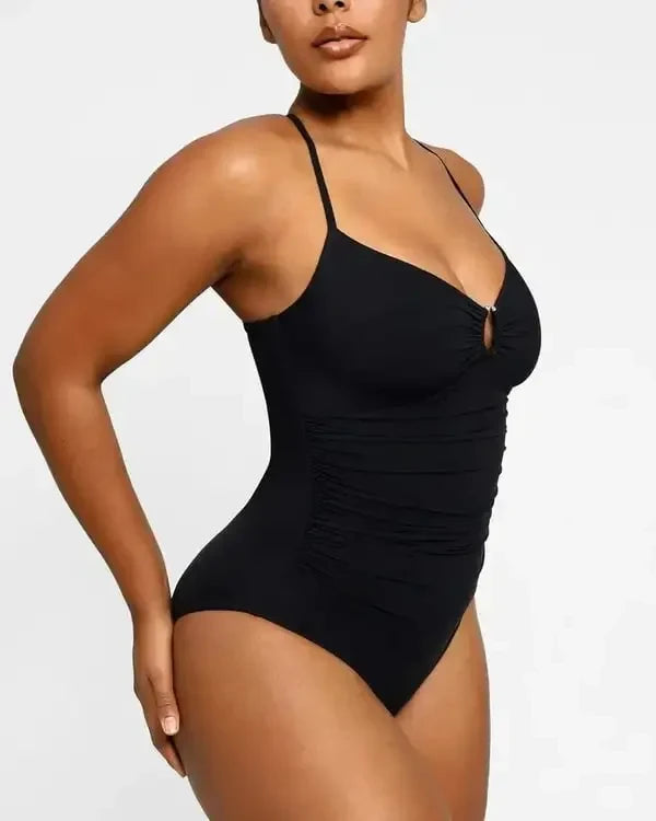 Shiny U-Ring Swimsuit