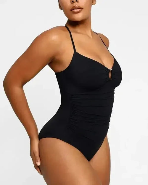 Shiny U-Ring Swimsuit