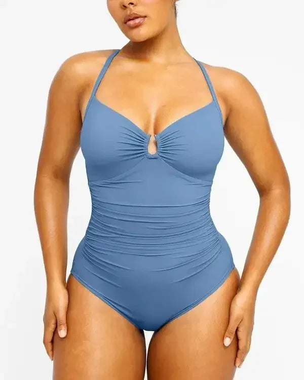 Shiny U-Ring Swimsuit