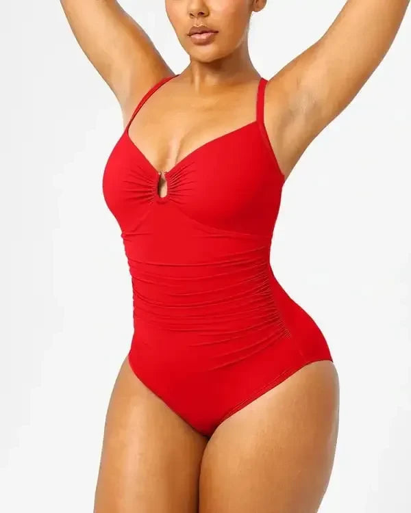 Shiny U-Ring Swimsuit