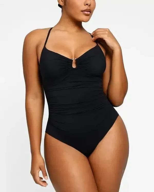 Shiny U-Ring Swimsuit